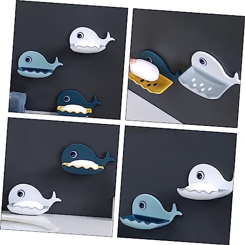 Amosfun Whale Soap Dish Wall-Mounted Holder