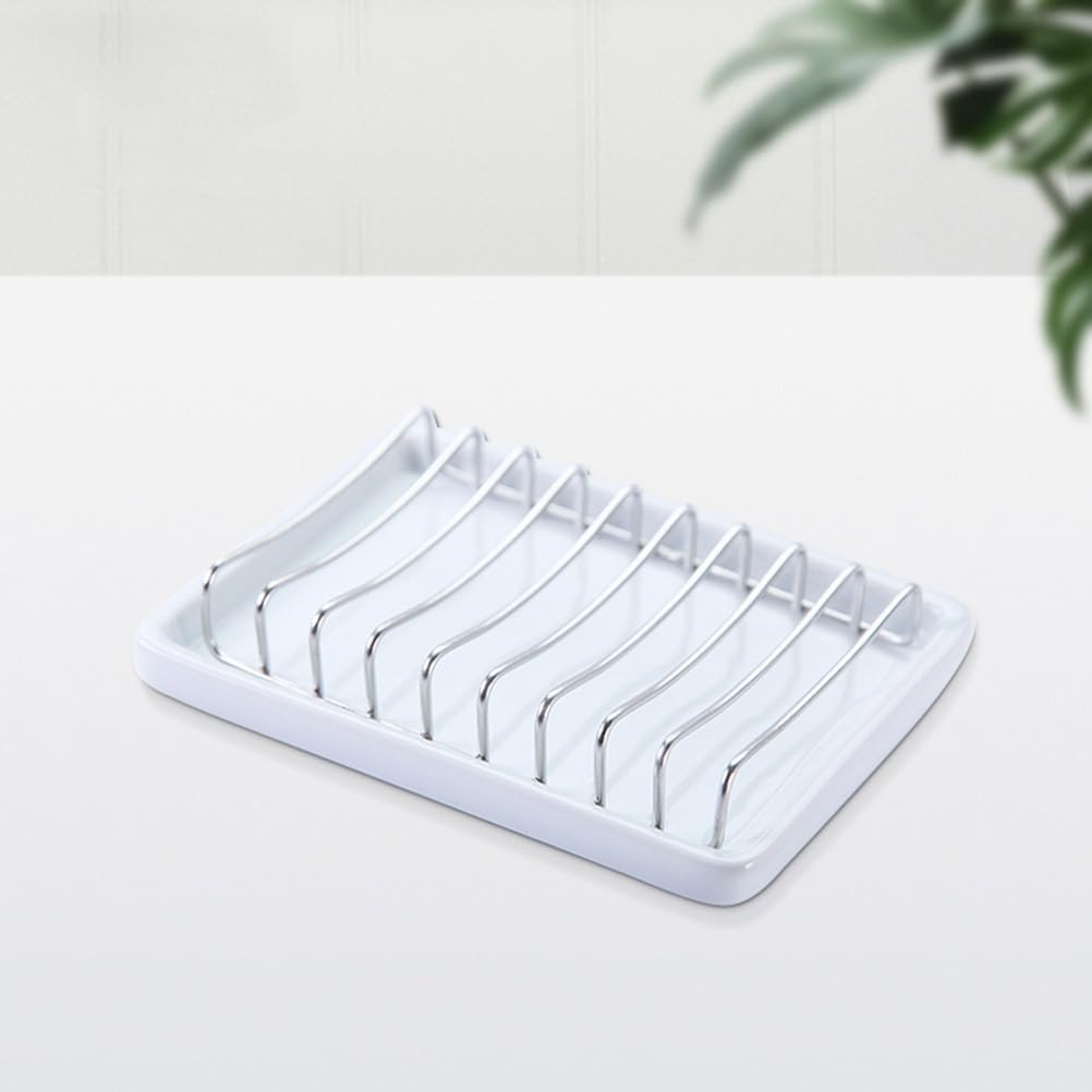 PRETYZOOM 2pcs Stainless Steel Soap Holder
