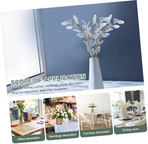 ABOOFAN Artificial Eucalyptus Leaf Branch Garland 1
