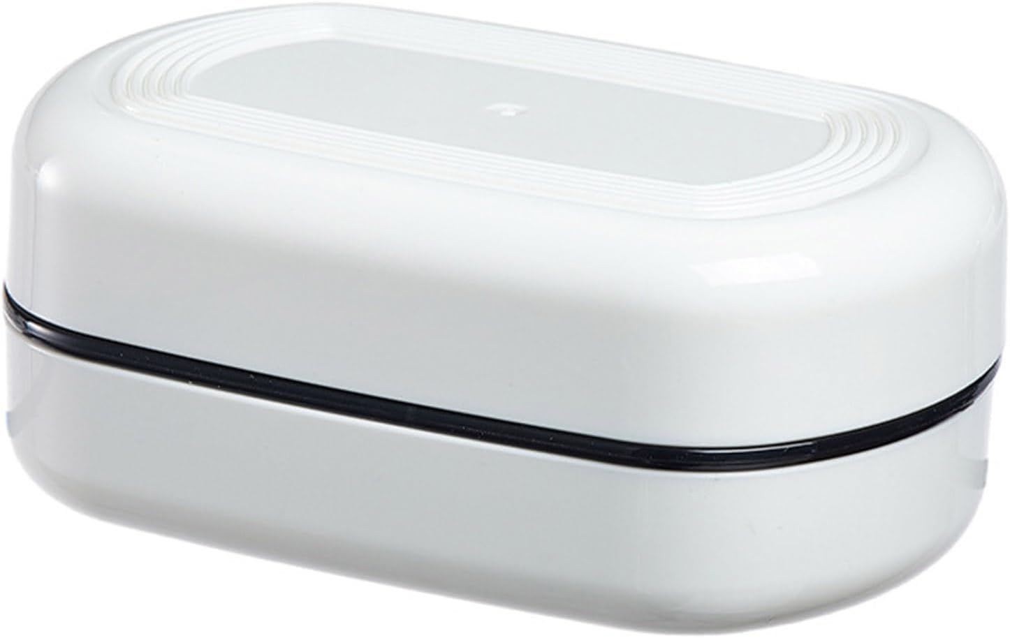 Portable Soap Organizer Double-Layer Drainage Dish with Lid