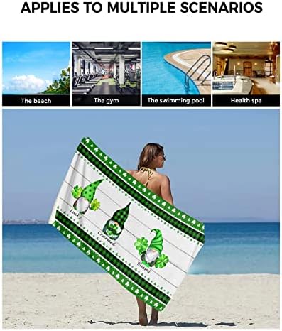 ZOE GARDEN Green Shamrock Towel Set with 3 Pieces