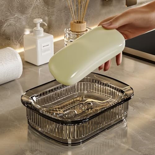 FABEILAI Suction Soap Holder No Drill Removable White