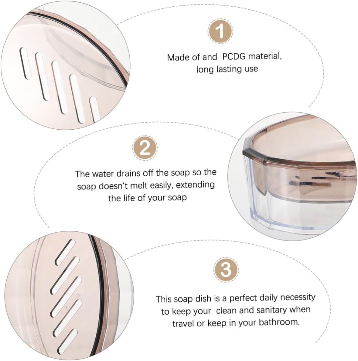 BESTYASH 1Pc Soap Draining Dish for Bathroom and Sink