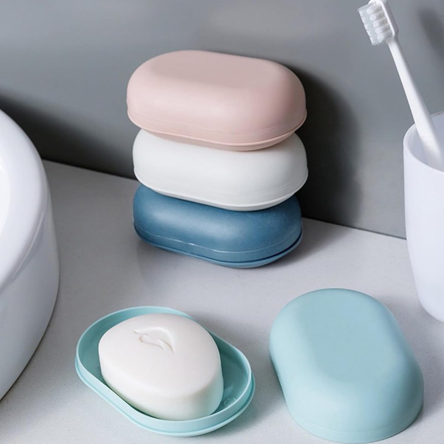 433 Leak Proof Soap Box with Lid for Travel