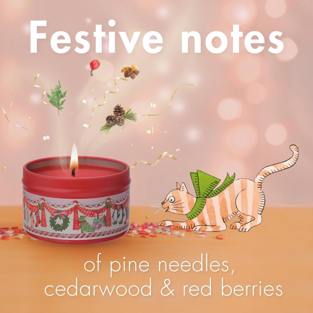 Cath Kidston Festive Tin Candle 100g Red Berry Cedar 1