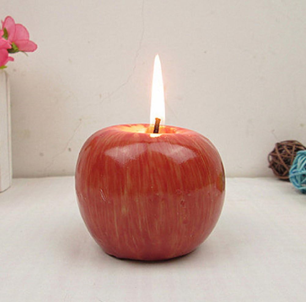 LRRH Red Apple Shaped Fragrant Candle 2PCS