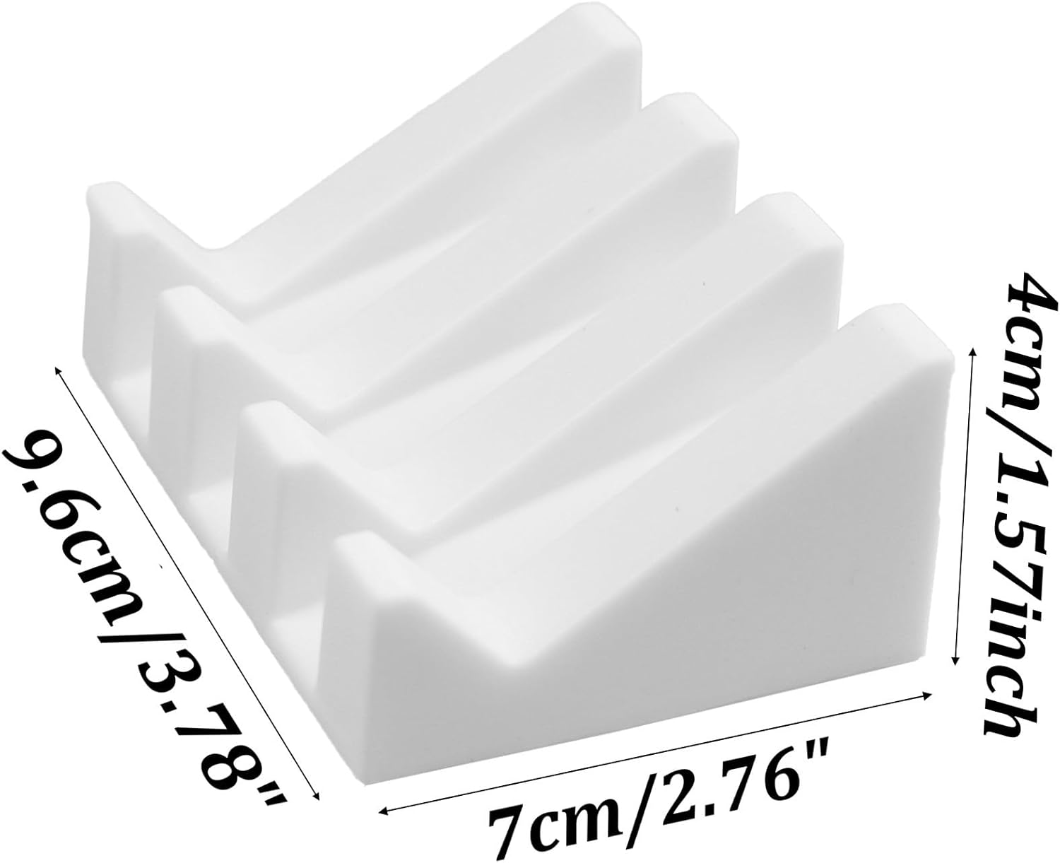 1Pcs White Silicone Soap Holder for Shower and Kitchen 1
