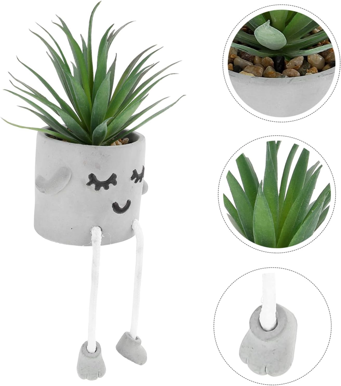 VINTORKY Artificial Succulent Bonsai Plant for Home Decor