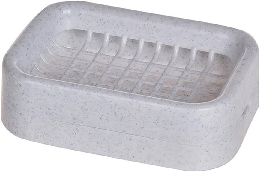 Sumddy 2PCS Plastic Soap Draining Holder for Home and Travel