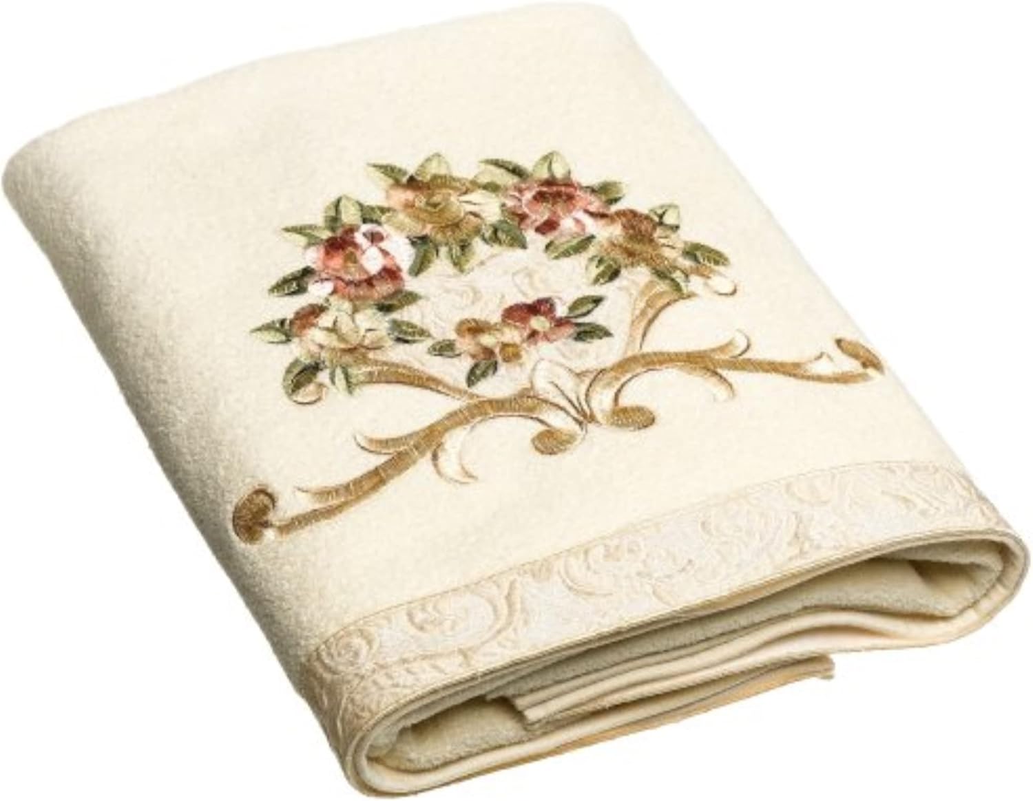 Avanti Linens Rosefan Bath Towel Ivory