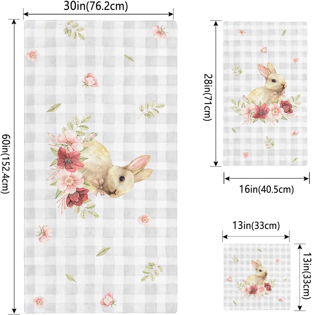 ZOE GARDEN Luxury Soft Microfiber Towel Set