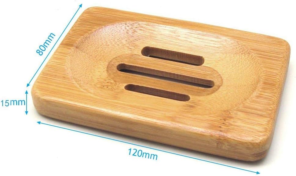 AKOAK Natural Bamboo Soap Dish Holder 1