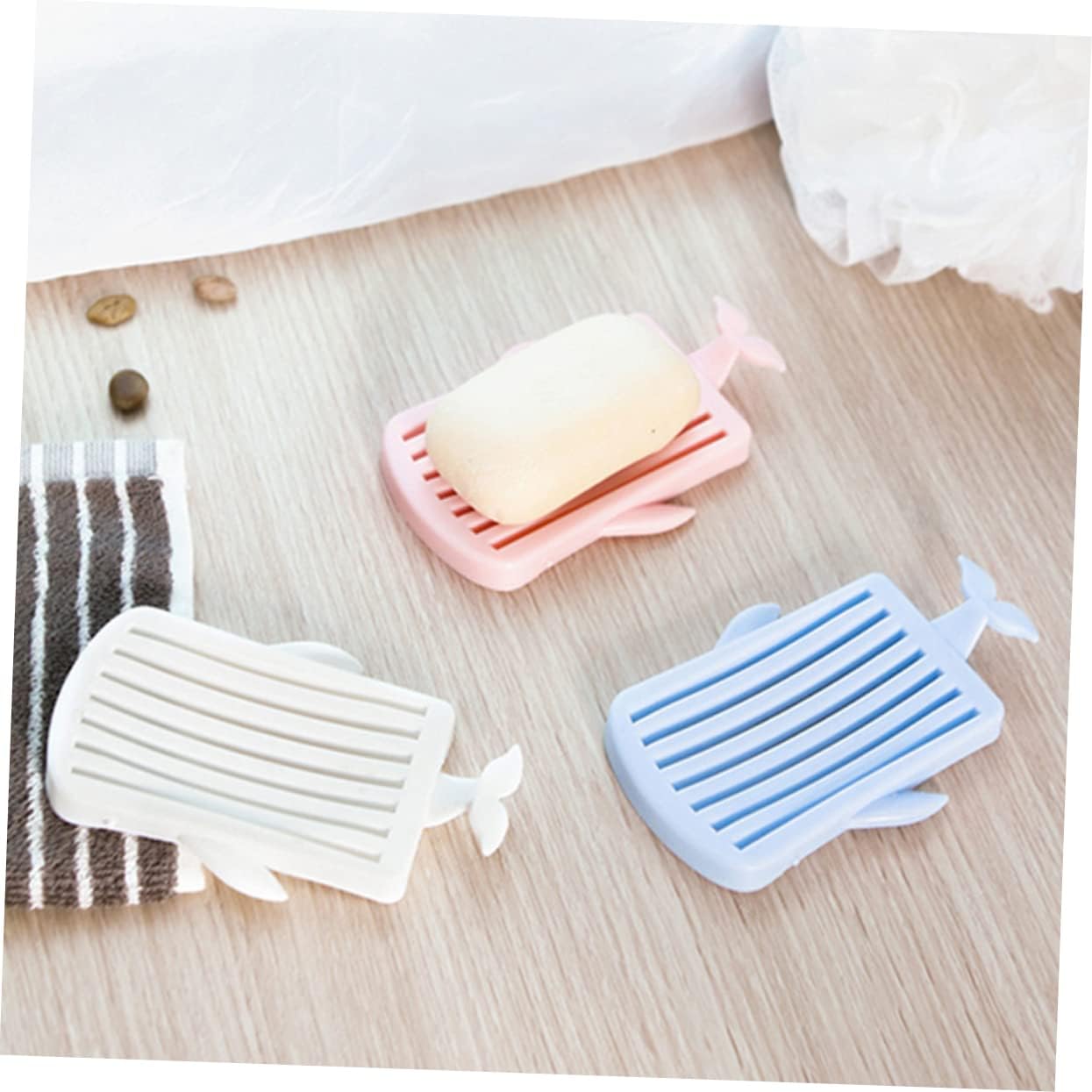 Whale Shape Soap Holder with Removable Drain