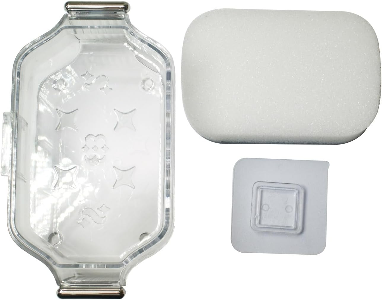 Wthree 2 pcs Punch-Free Soap Dish for Bathroom