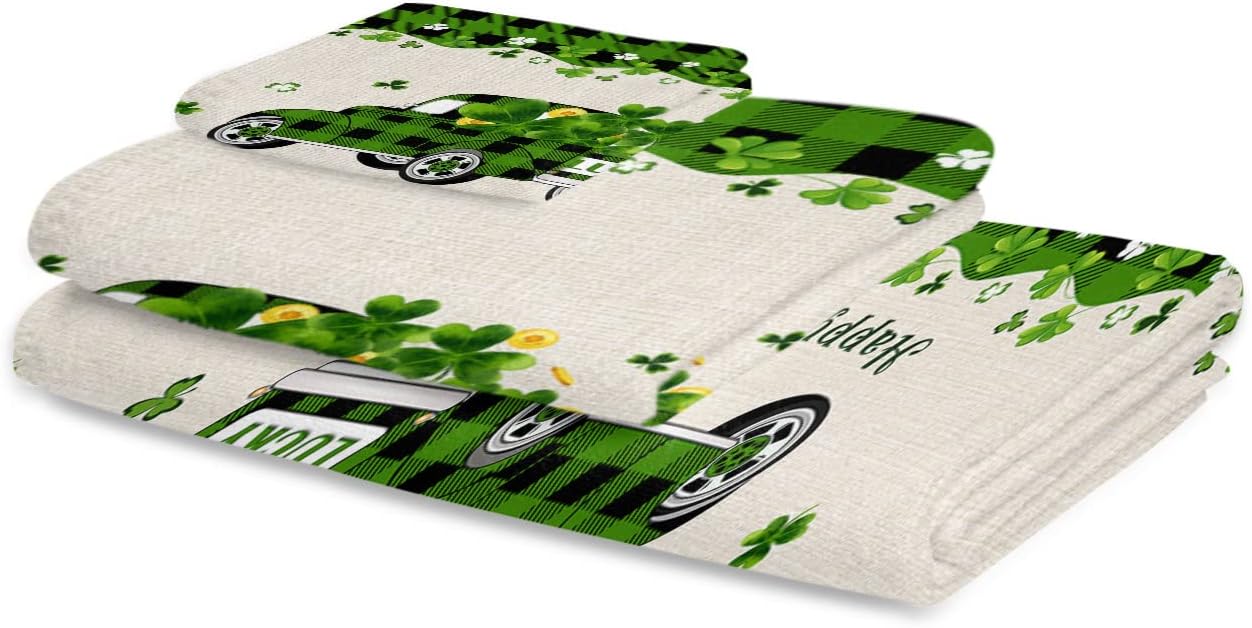 ZOE GARDEN St Patricks Day Microfiber Towel Set