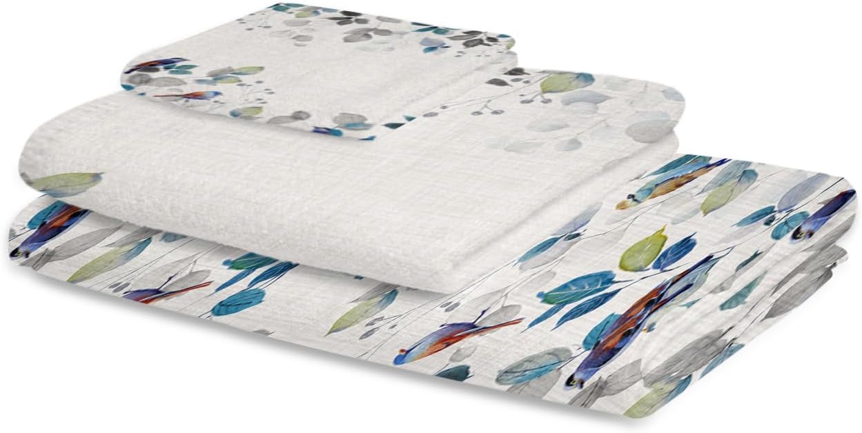 Smile Sunflower 3-Piece Bath Towel Set 1