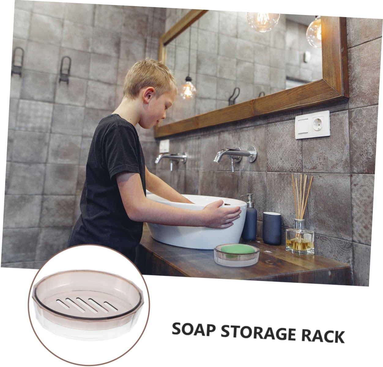 1Pc Creative Soap Draining Dish for Bathroom 1