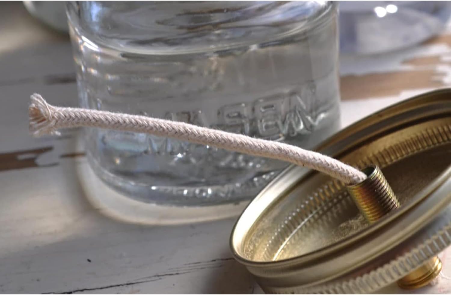 50 Feet Beige Cotton Oil Lamp Wick Burner