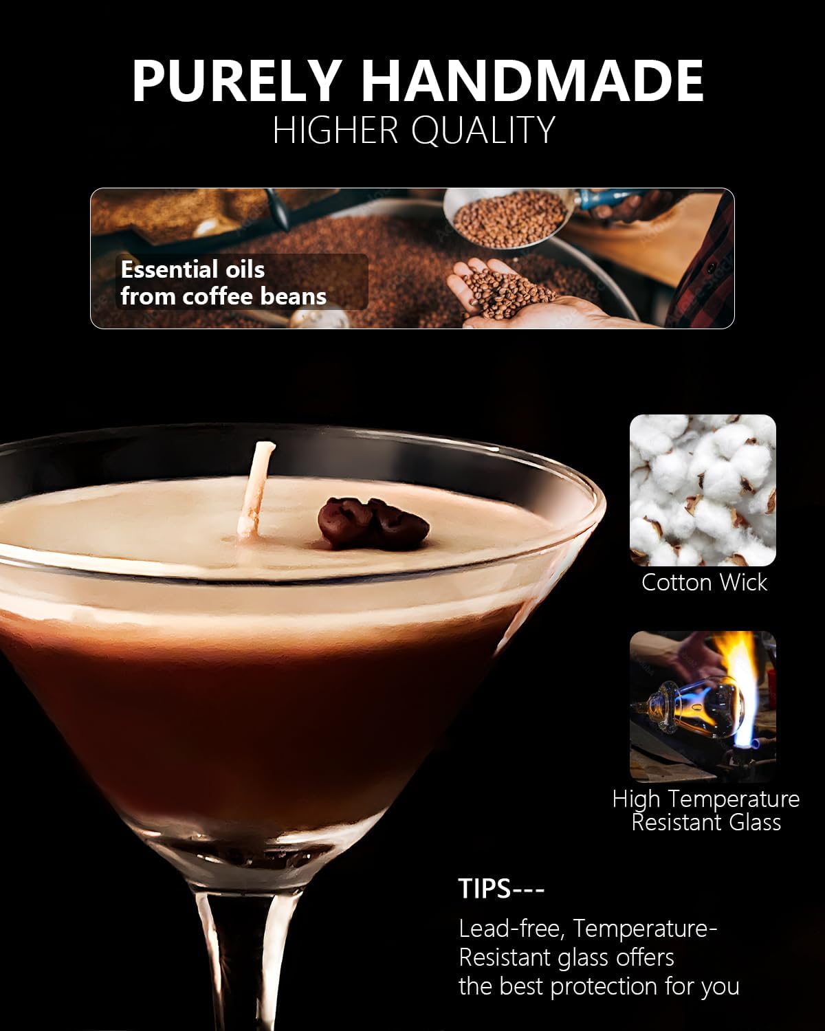 Coffee Martini Candles Unique Gift for Women Men