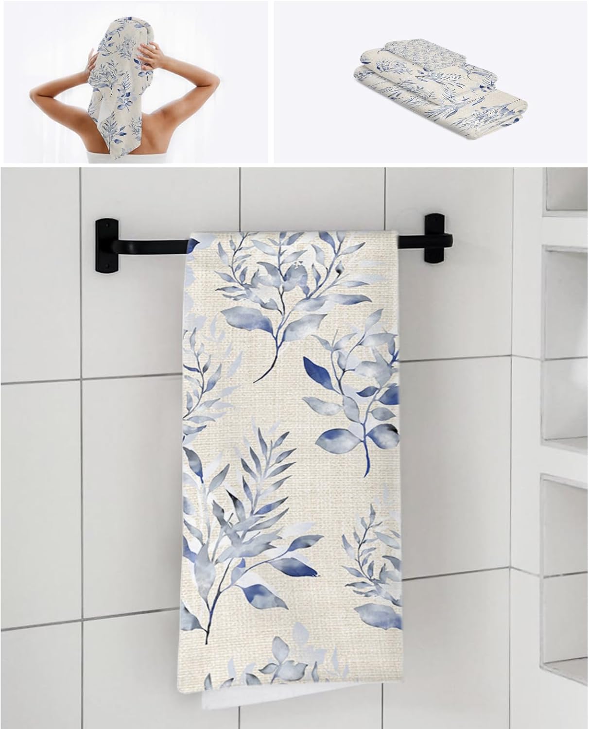 Smile Sunflower 3 Pcs Bath Towel Set - Soft Decorative