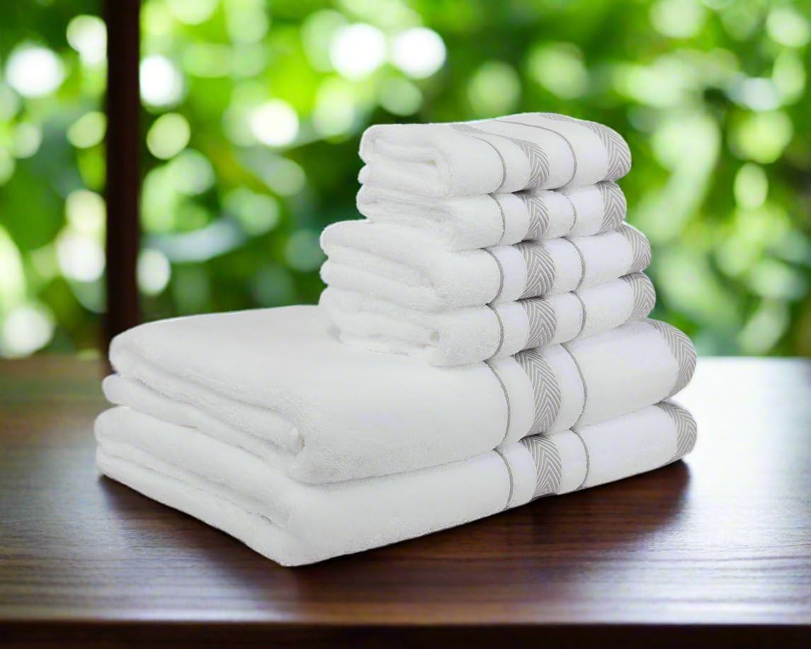 Cotton Towel Set - 6 Pieces Premium Quality The Impression Collection