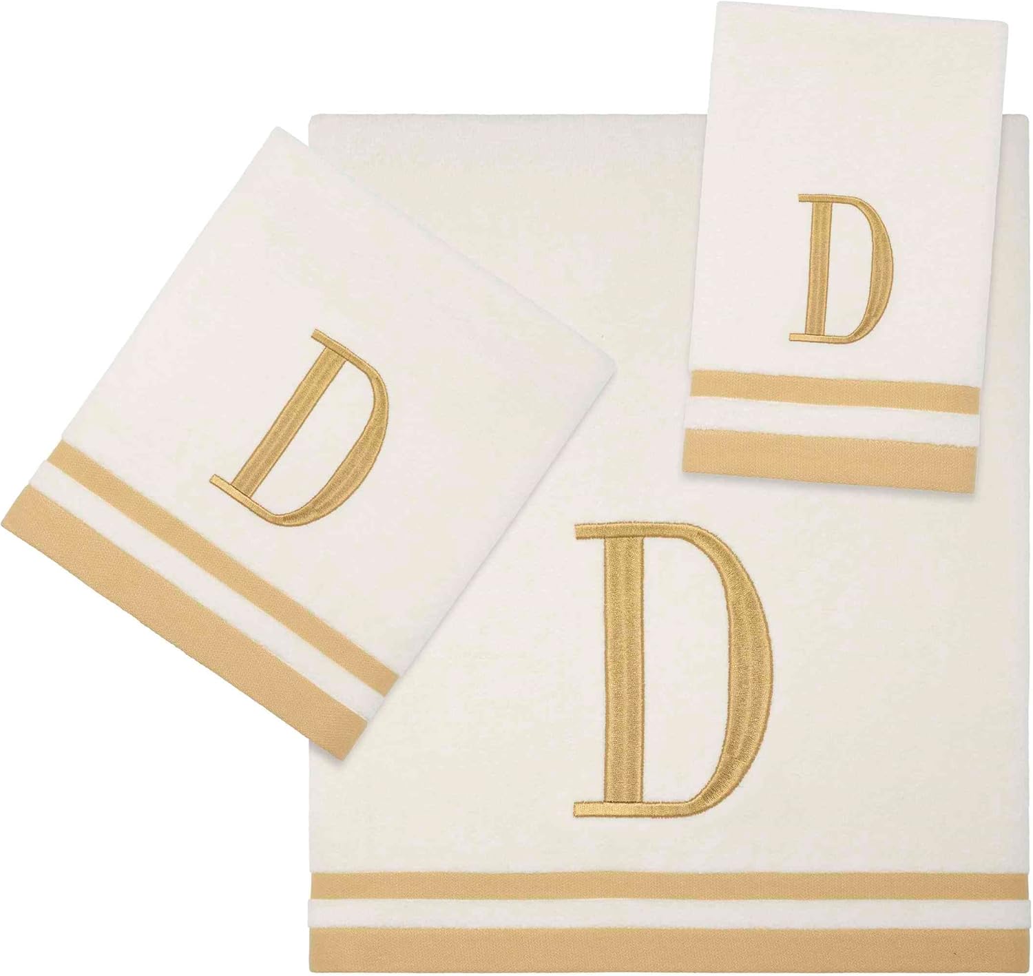 Avanti Linens - Towel Set with Monogram Initial D