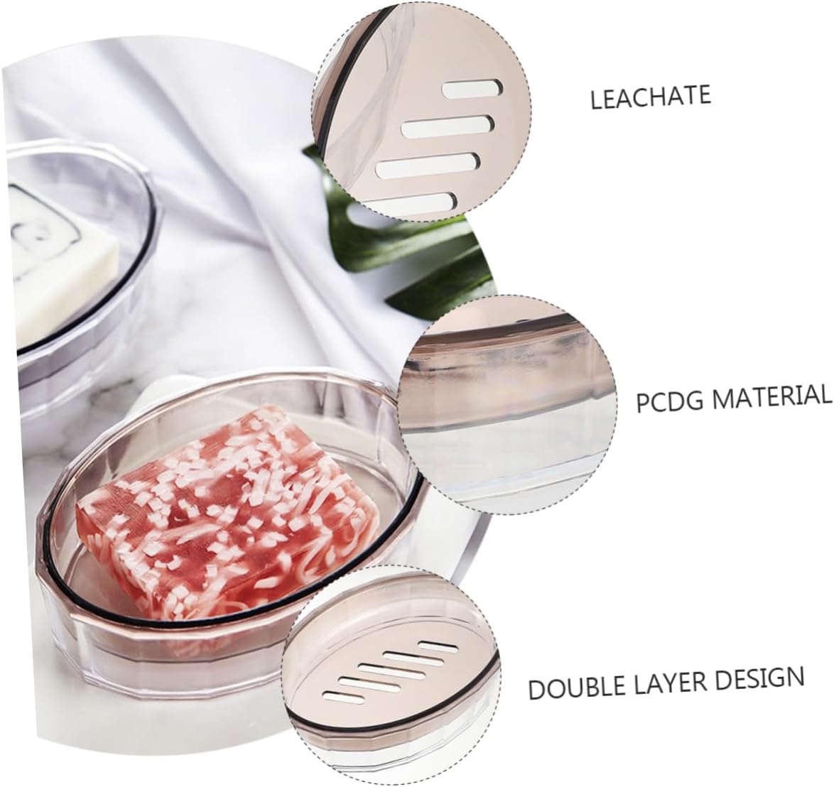 1Pc Creative Soap Draining Dish for Bathroom 1
