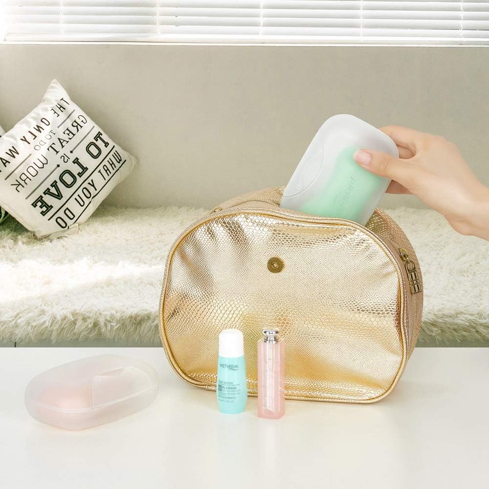 Vonpri Soap Box Holder with Lid - Clear Travel Soap Saver Case