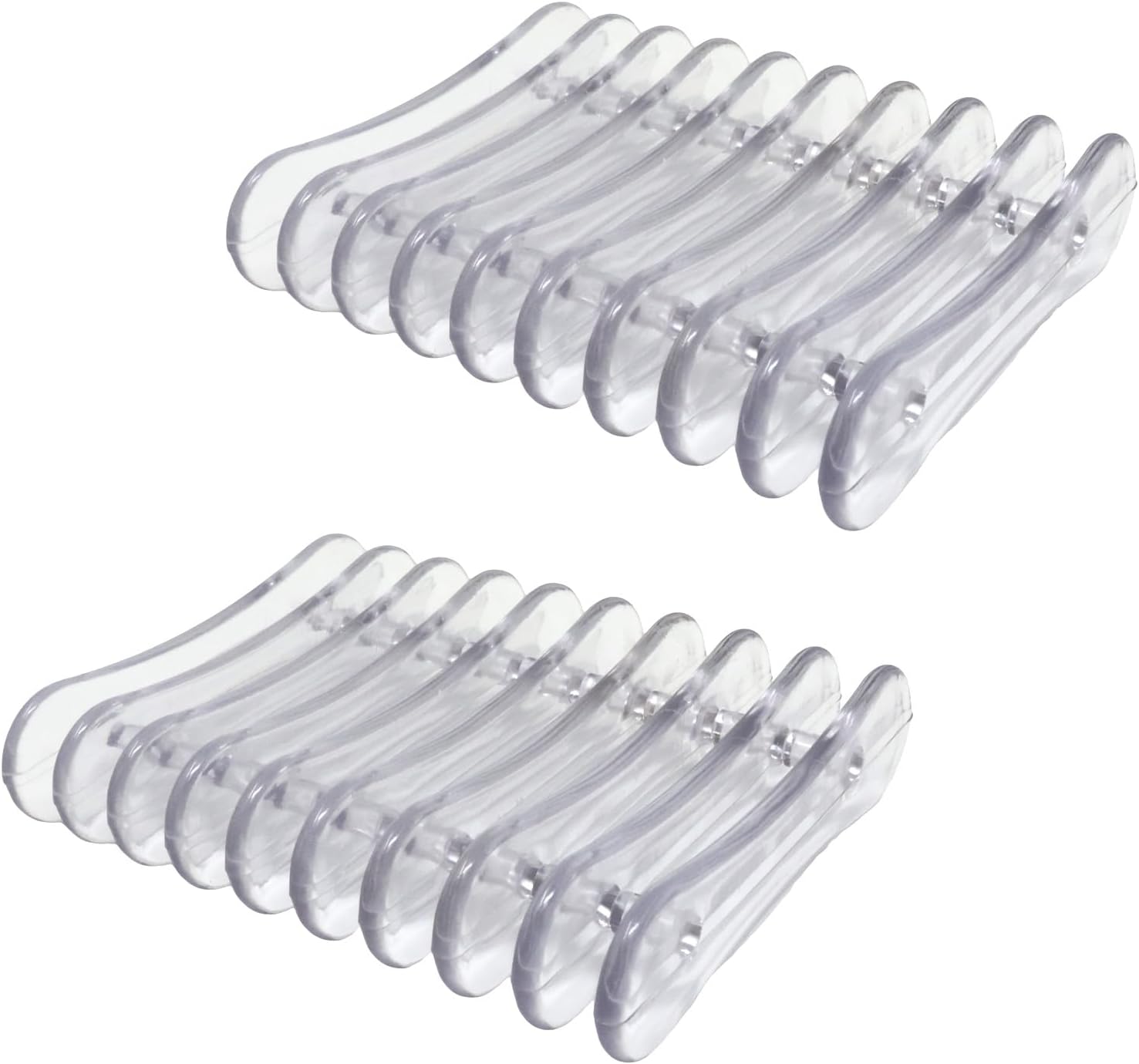 Yueton 2 Pack Clear Plastic Soap Holder with Self Draining Design 1