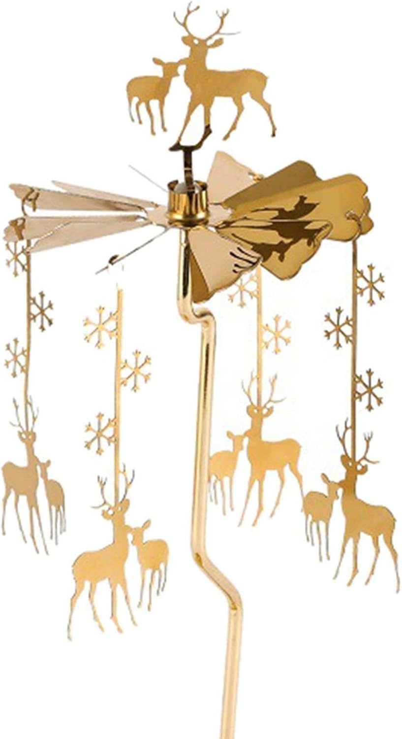 Yalych Rotating Candle Holder with Deer Design