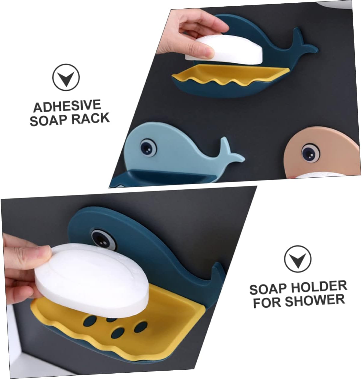 Zerodeko Whale Shape Wall Hanging Soap Holder