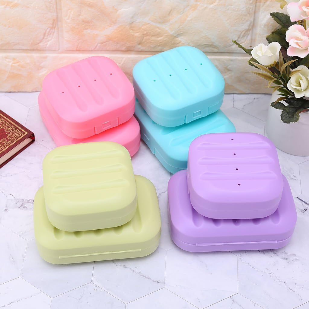 Ozeau Portable Travel Soap Dish Box Holder with Lock