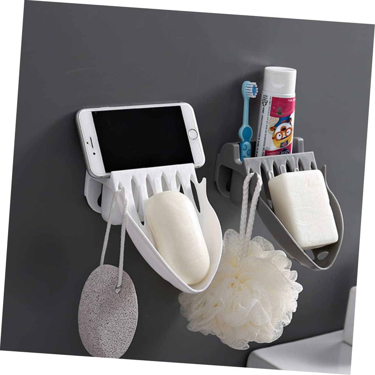 LIFKOME Punch Rack Wall-Mounted Soap Holder