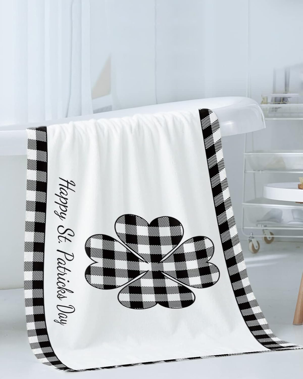 ZOE GARDEN Buffalo Plaid Check Towel Set
