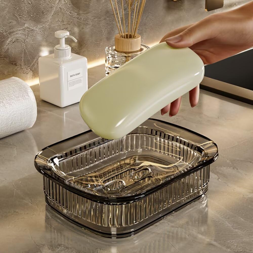 FABEILAI Suction Soap Holder No Drill Removable White