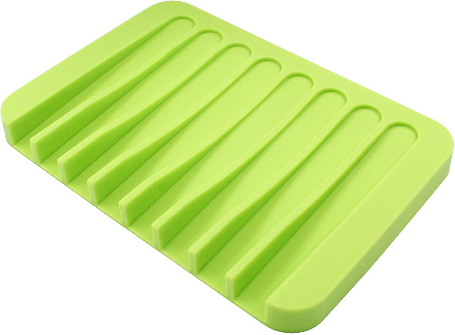 Self Draining Soap Holder Premium Silicone Soap Dish for Shower and Kitchen