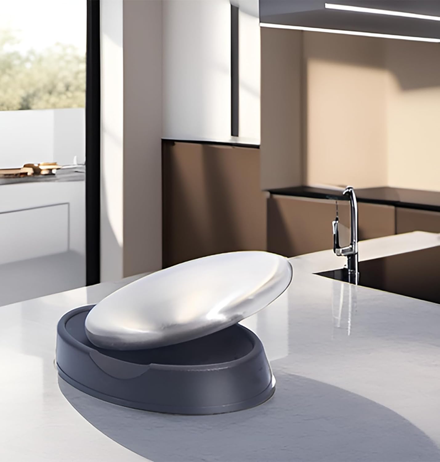 Ropto Stainless Steel Soap Bar - Odor Eliminator for Hands