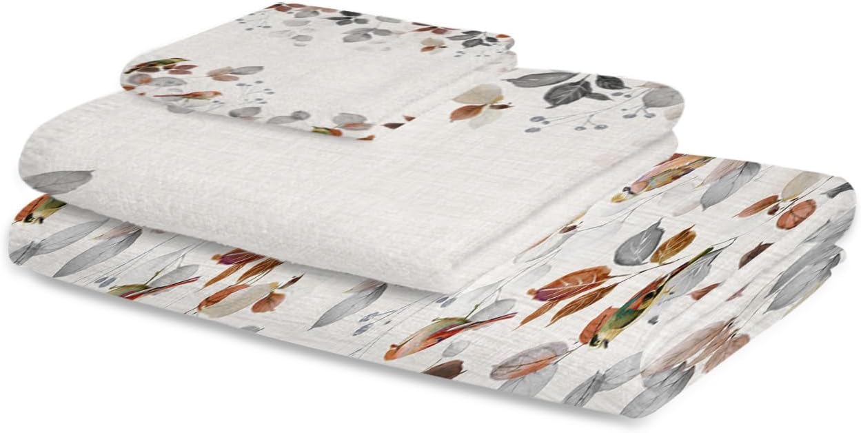 Smile Sunflower 3 Piece Bath Towel Set