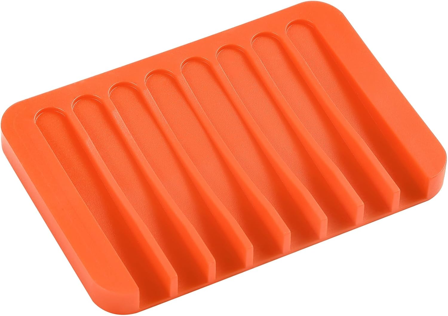 Jomeech Bathroom Soap Dish 1 Piece White Silicone Holder 4531