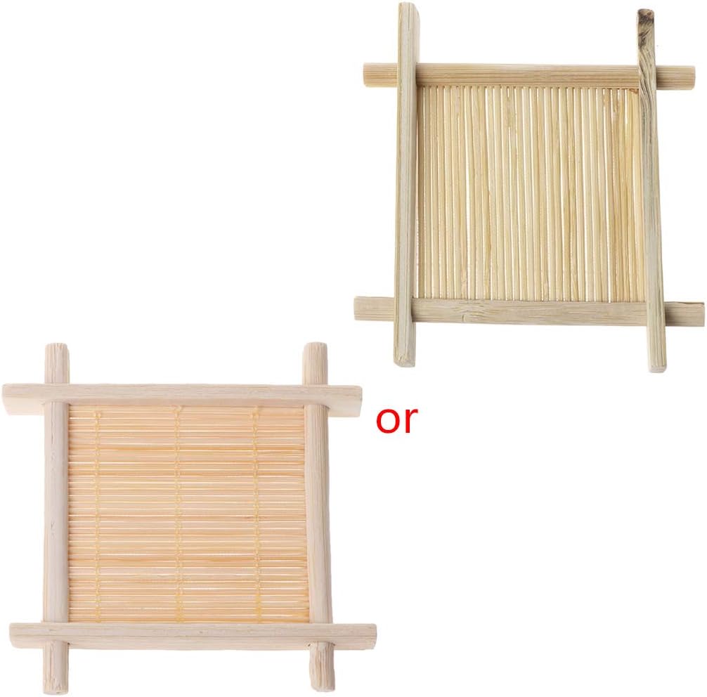 TENYELE Wooden Bathroom Soap Holder with Drain 1
