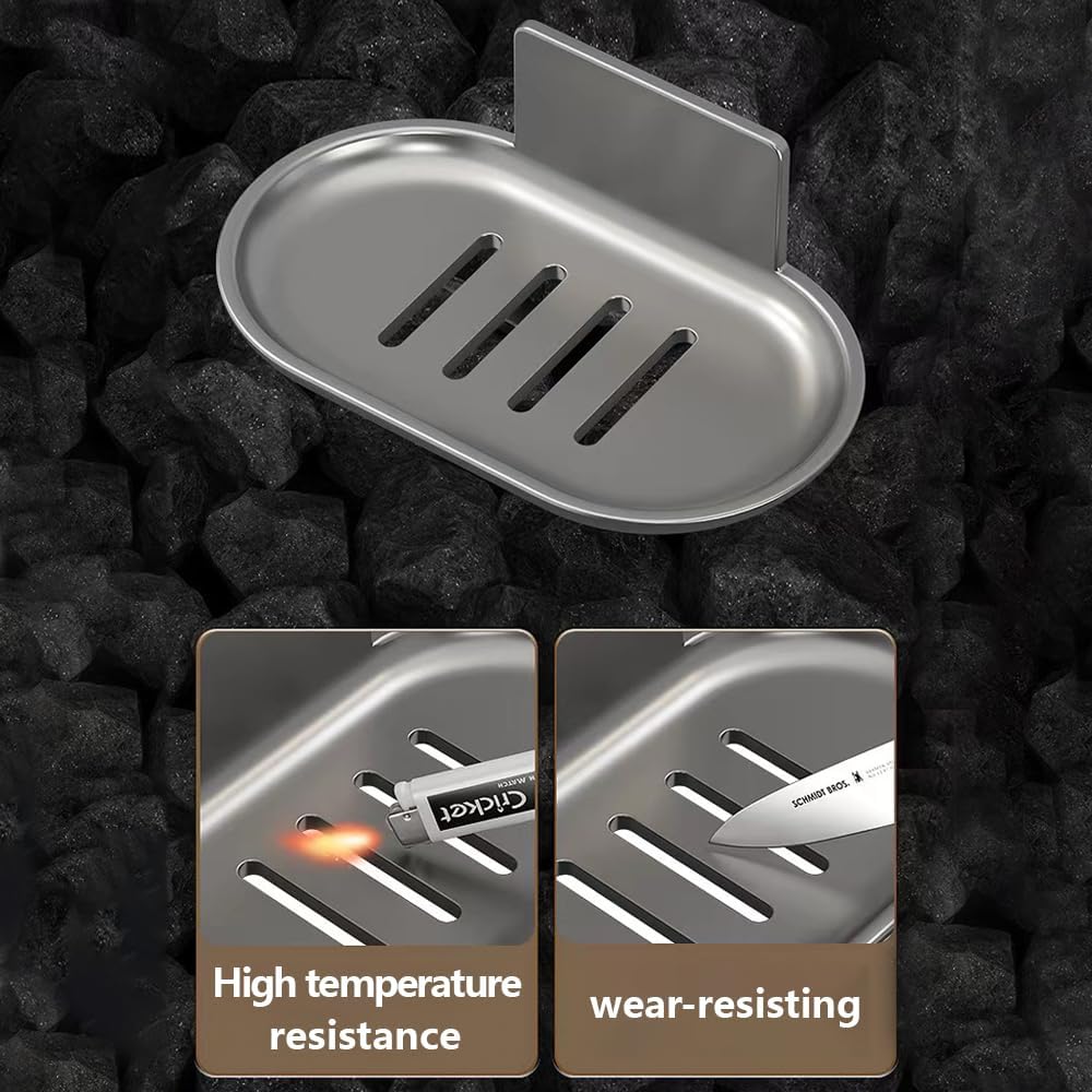 Wall Mounted Soap Dishes 2 Pack Gray 35 x 57 Inches