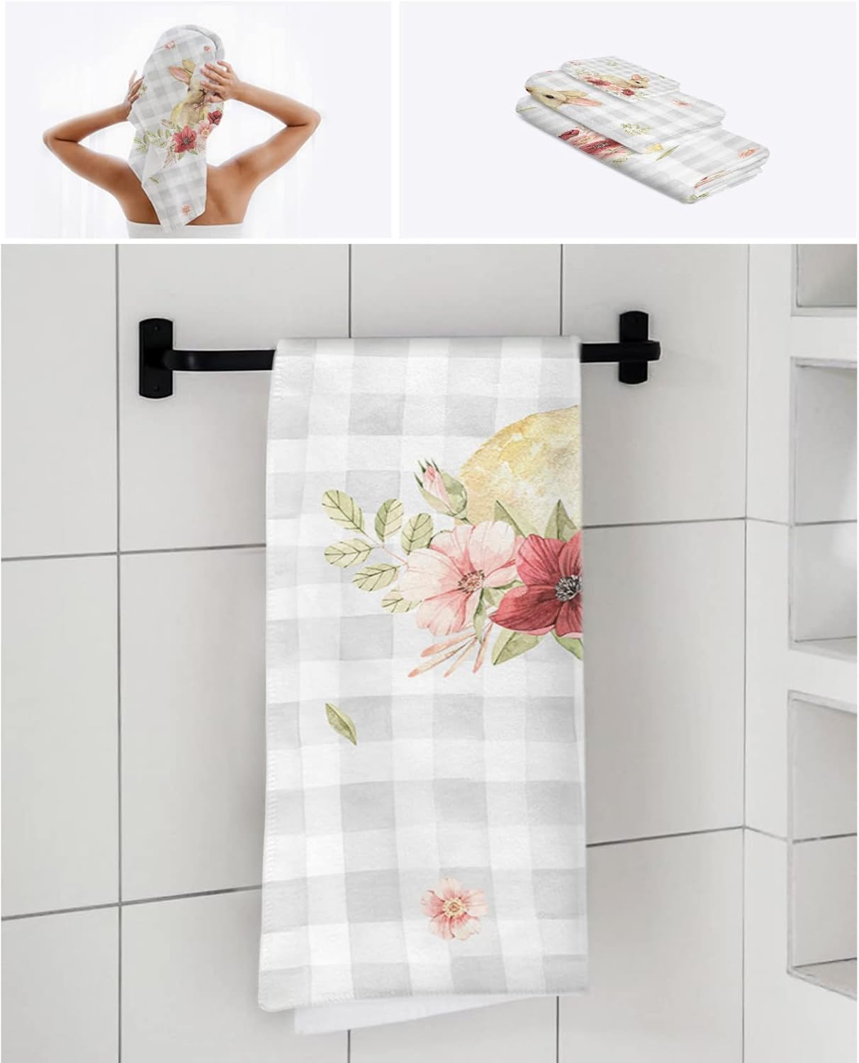 ZOE GARDEN Luxury Soft Microfiber Towel Set