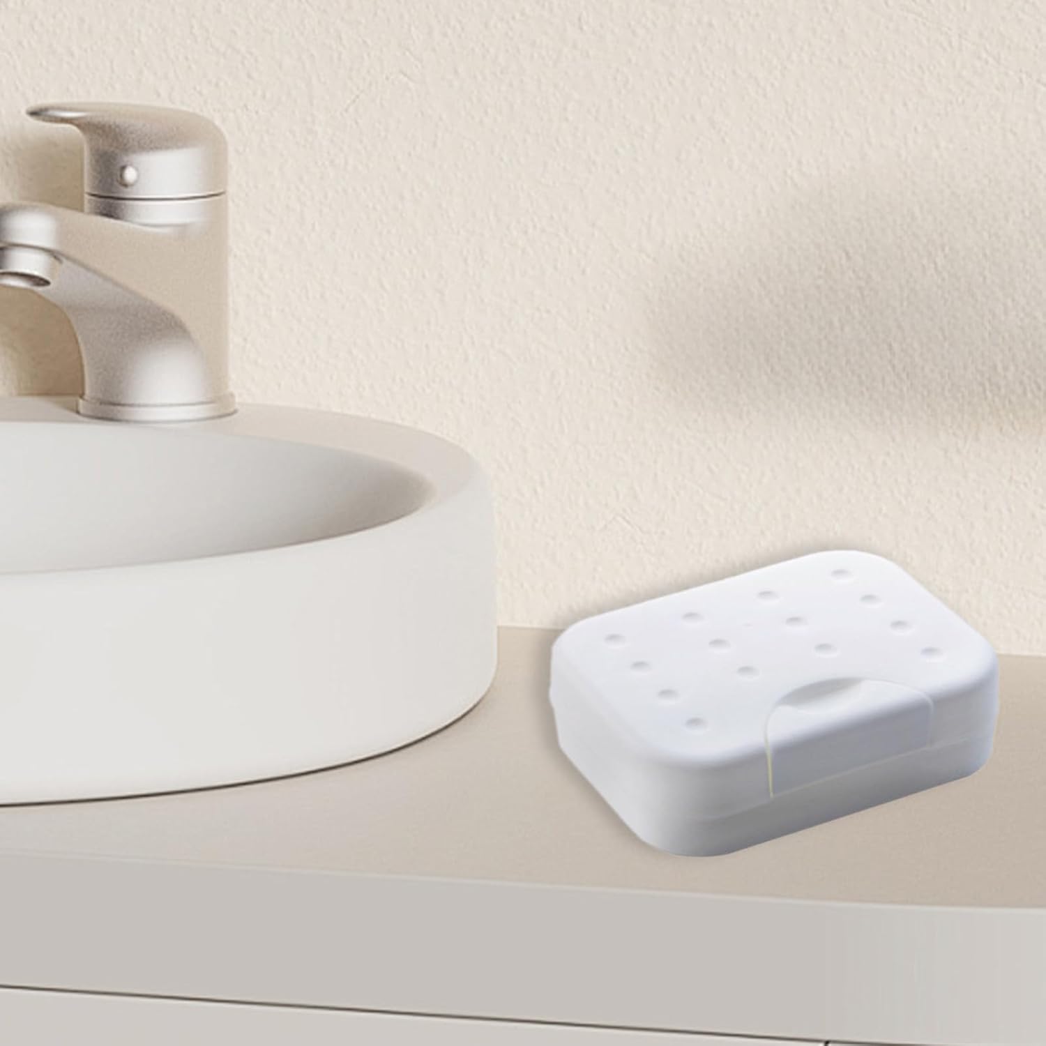 Leakproof Soap Holder with Lid for Bathroom Shower Travel