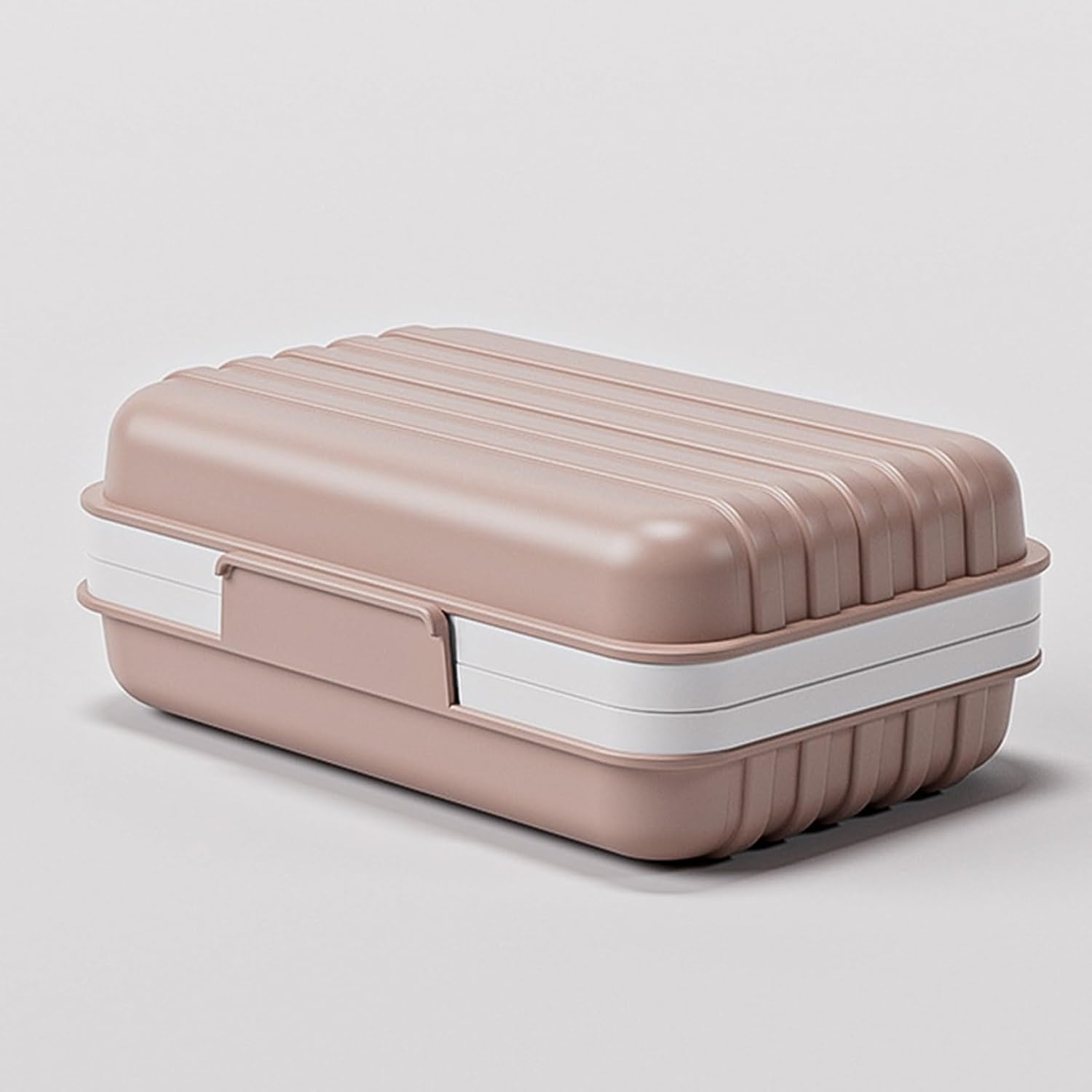 Loyliawa Soap Dish with Drain Tray and Lid 1