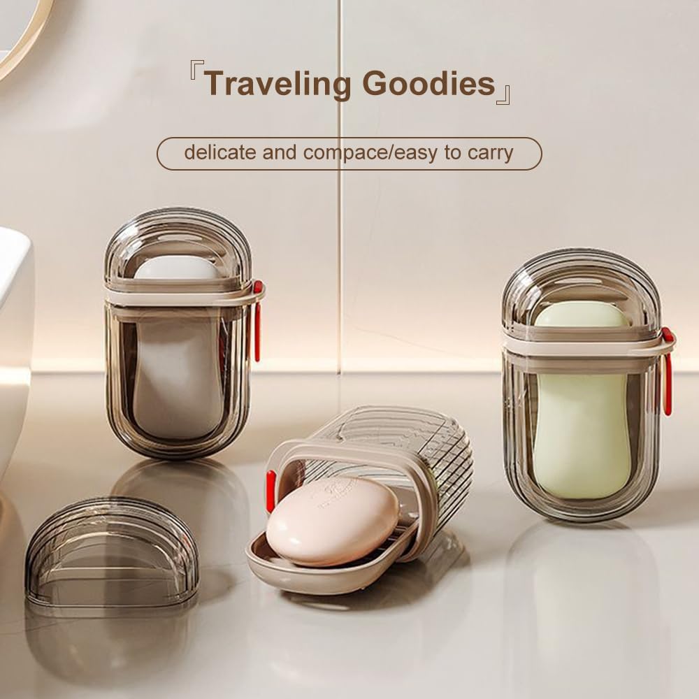 Seivble Travel Soap Holder with Leak Proof Lid 1