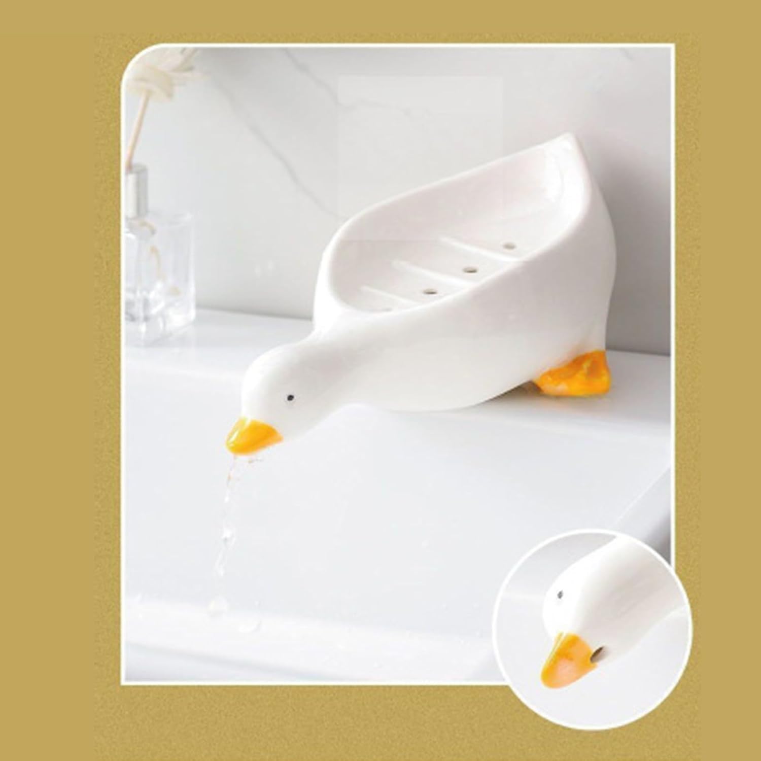 Cute Duck Soap Holder with Drainage - Bathroom Decor