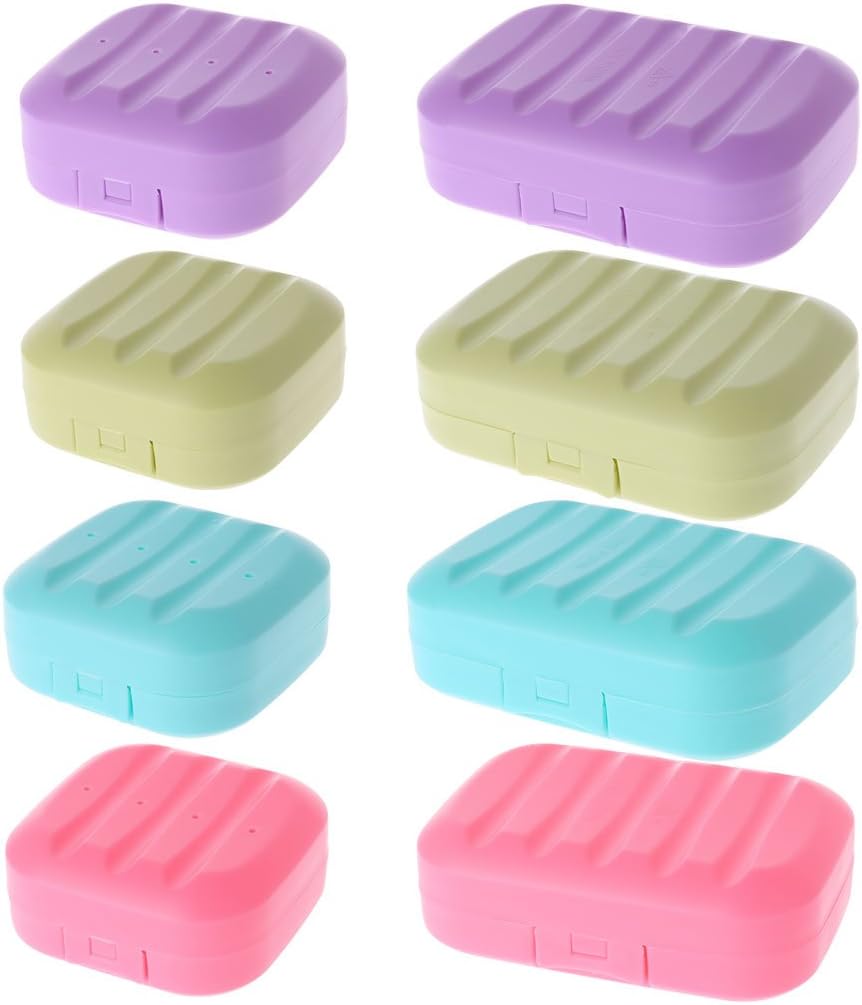 Ozeau Portable Travel Soap Dish Box Holder with Lock