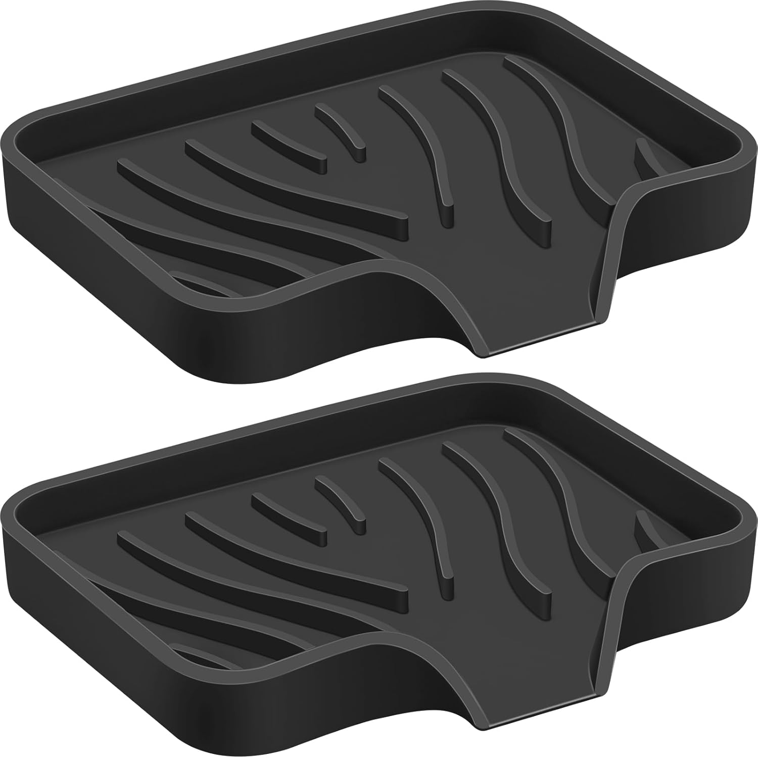 Spofit 2PCS Self-Draining Silicone Soap Holder