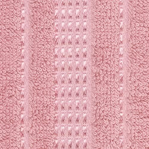 Melissa Linen 2 Piece Pink Turkish Cotton Bath Towel Set