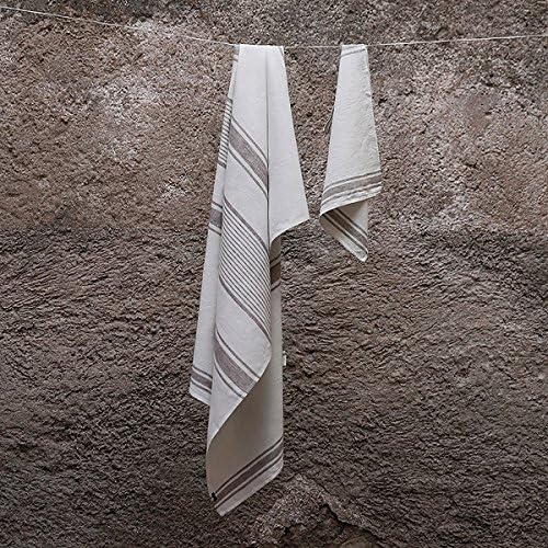 LinenMe Tuscany Beige Towel Set - 2 Bath 2 Hand Towels